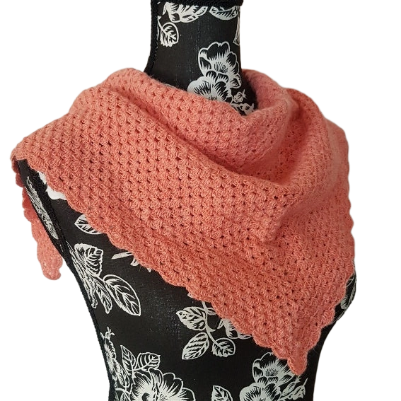 Luxury Salmon Alpaca Neckerchief – Cozy Warmth & Style!