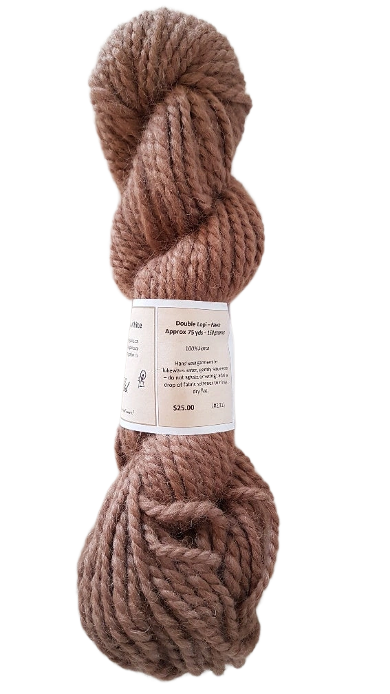 Cozy Beige Alpaca Yarn Bliss: Double Lopi Softness, 100% Pure, SKU 231.